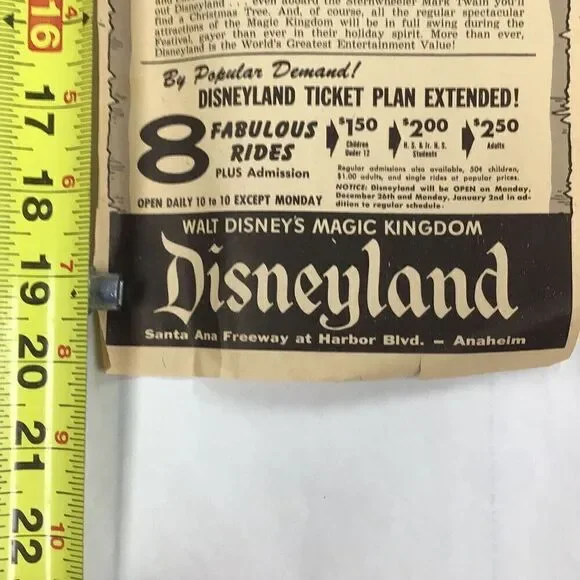 Vintage Disney land, circus Mickey Mouse Club 1955 opening ￼year
